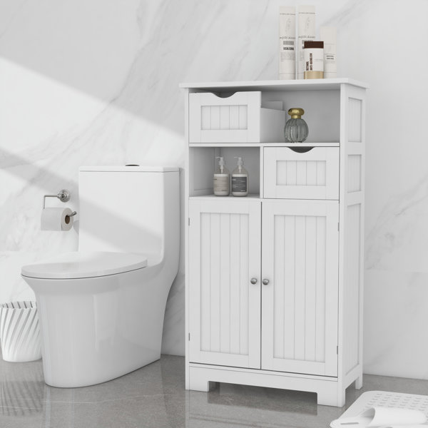 Winston Porter Freestanding Bathroom Cabinet Reviews Wayfair